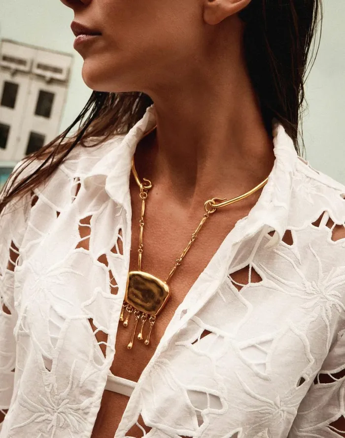 Jewelry Women ViX Paula Hermanny Zaya Collar 8211 Gold