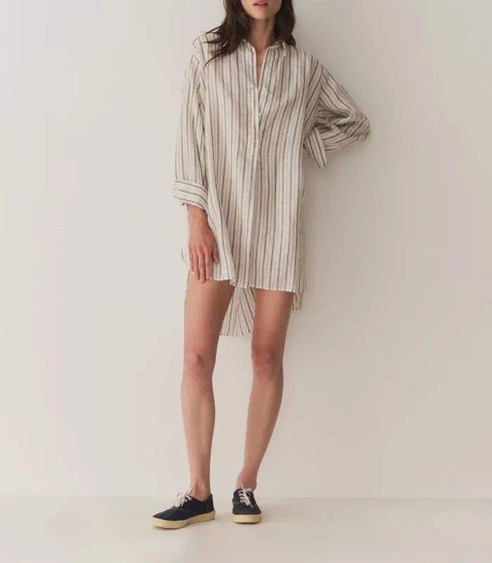 JORA DRESS San Leone Stripe Shop DEN Dresses