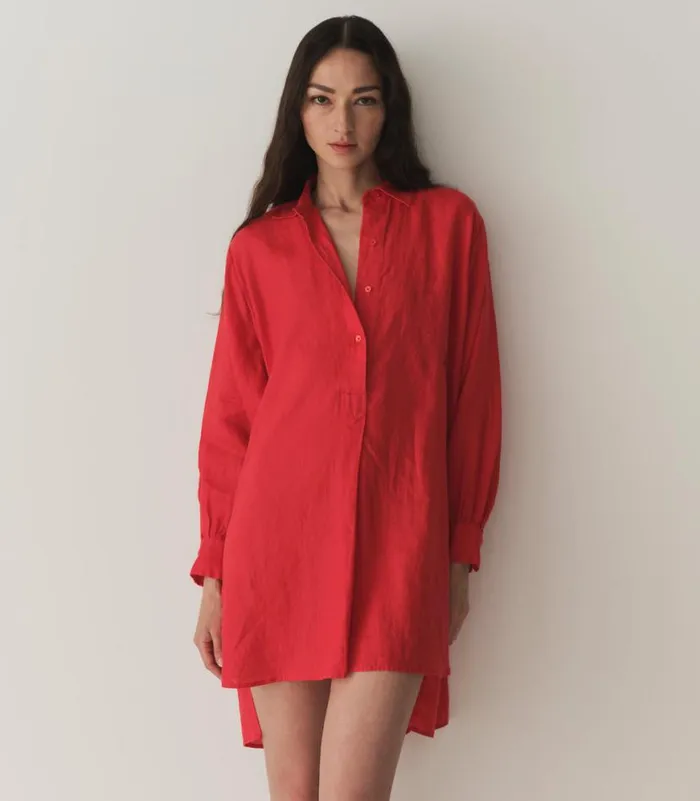 JORA LINEN DRESS Scarlet Shop DEN Dresses