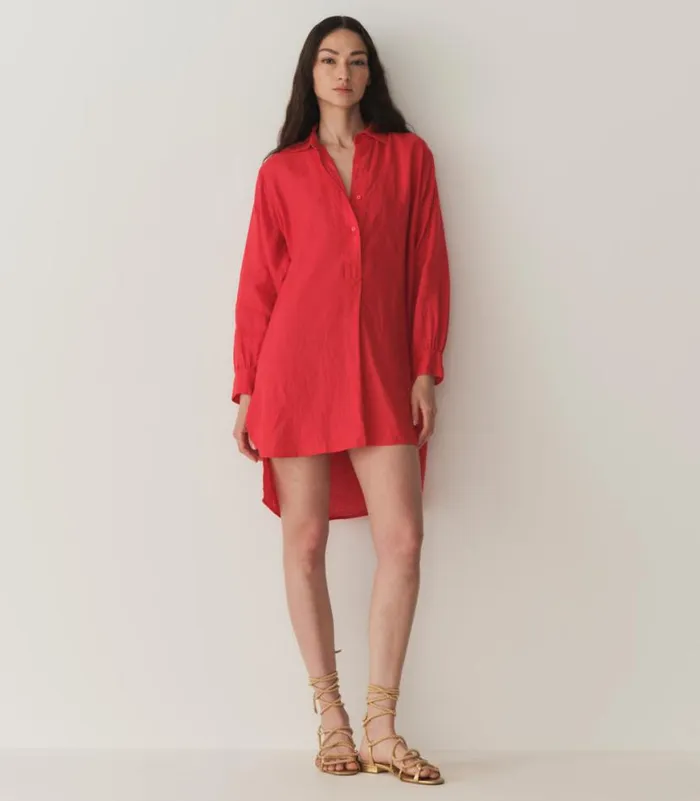 JORA LINEN DRESS Scarlet Shop DEN Dresses