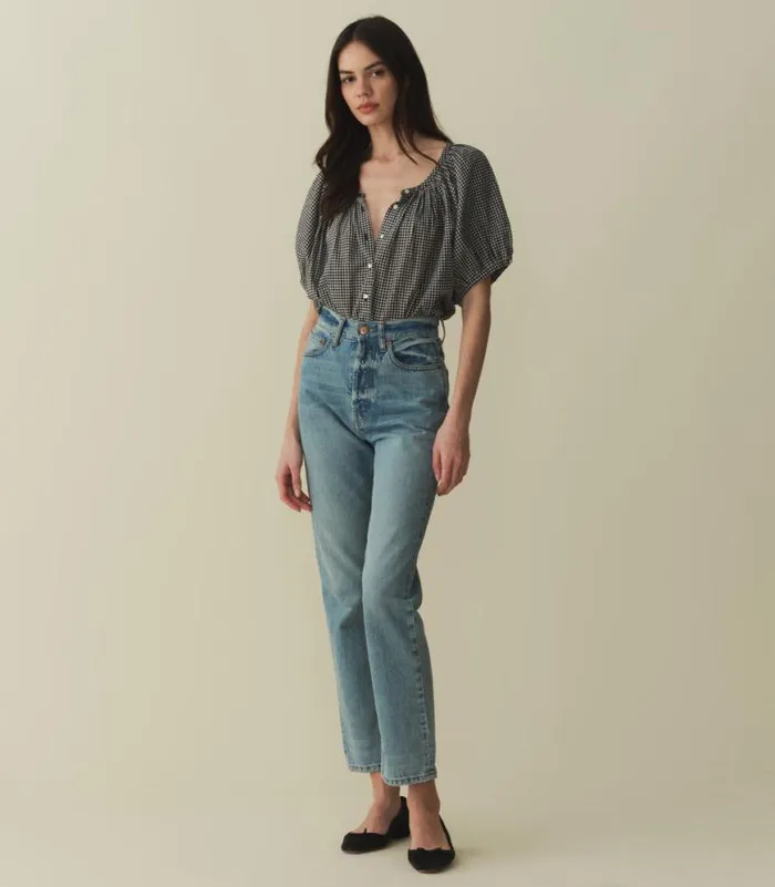 JUNE TOP La Maddalena Gingham Shop DEN Tops