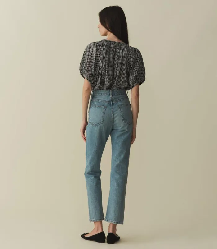 JUNE TOP La Maddalena Gingham Shop DEN Tops