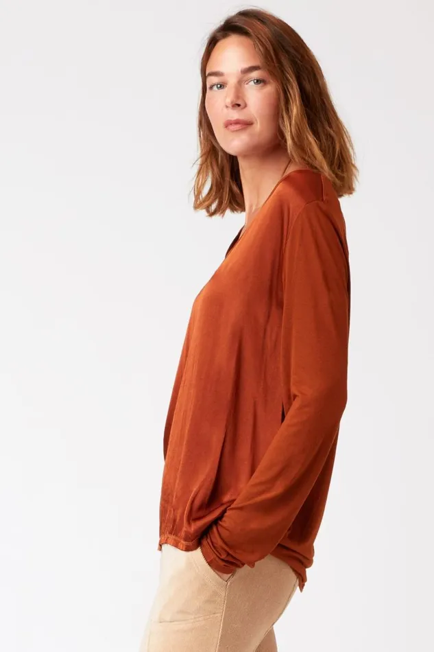 Kalvin Top Golden Topaz Clothing XCVI ShirtsBlouses