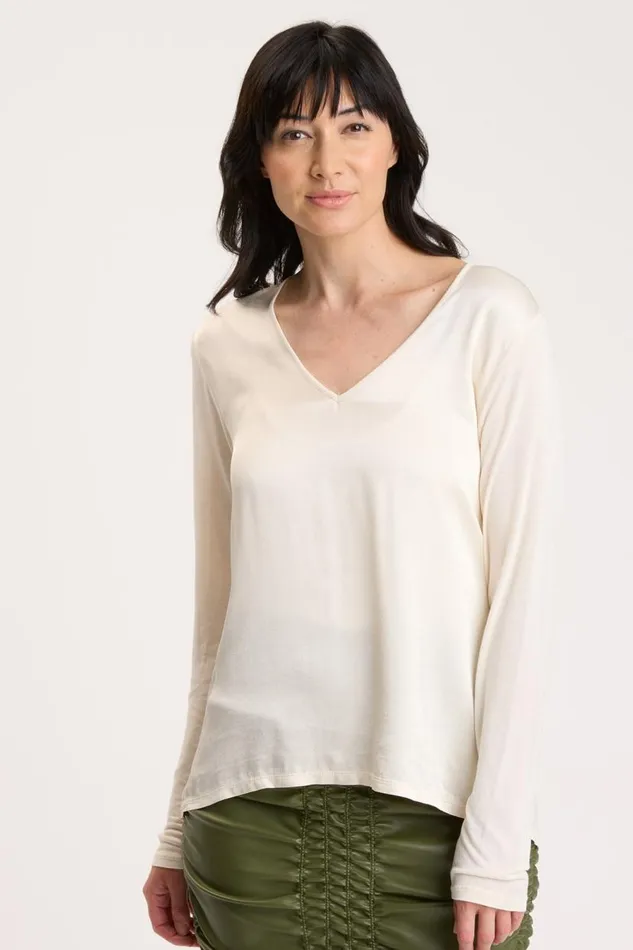 Kalvin Top Toasted Almond Clothing XCVI ShirtsBlouses