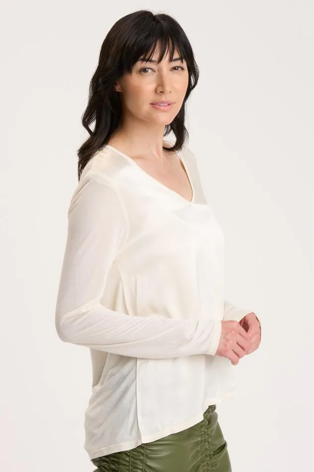 Kalvin Top Toasted Almond Clothing XCVI ShirtsBlouses