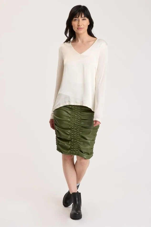 Kalvin Top Toasted Almond Clothing XCVI ShirtsBlouses