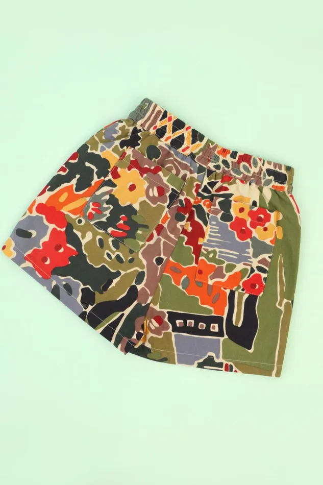 Kids Kids Basic Cotton Shorts Tuscan Floral LF Markey Kids