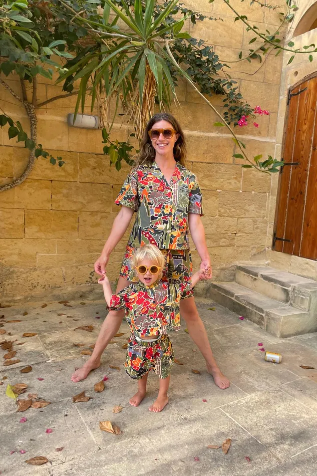 Kids Kids Basic Cotton Shorts Tuscan Floral LF Markey Kids