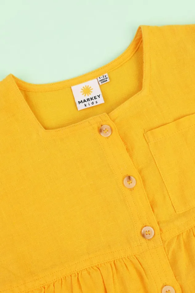 Kids Kids Nilo Dress Canary LF Markey Kids