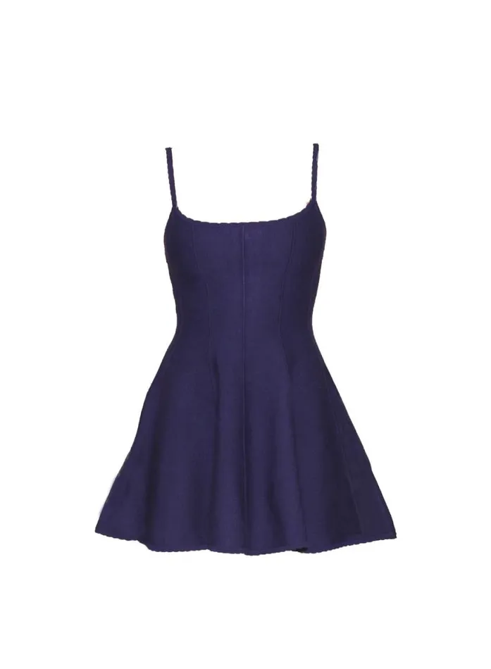 Knitwear Clothing Fleur Du Mal Flared Corset Dress Moonlight