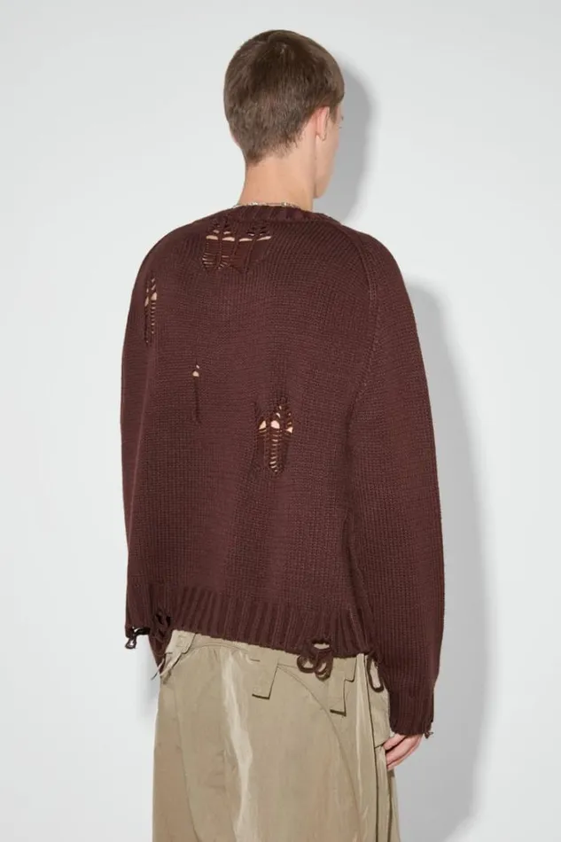 Knitwear Men MISBHV Distressed Knit Brown