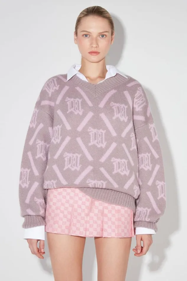 Knitwear Women MISBHV M Argyle Knit Smokey Pink