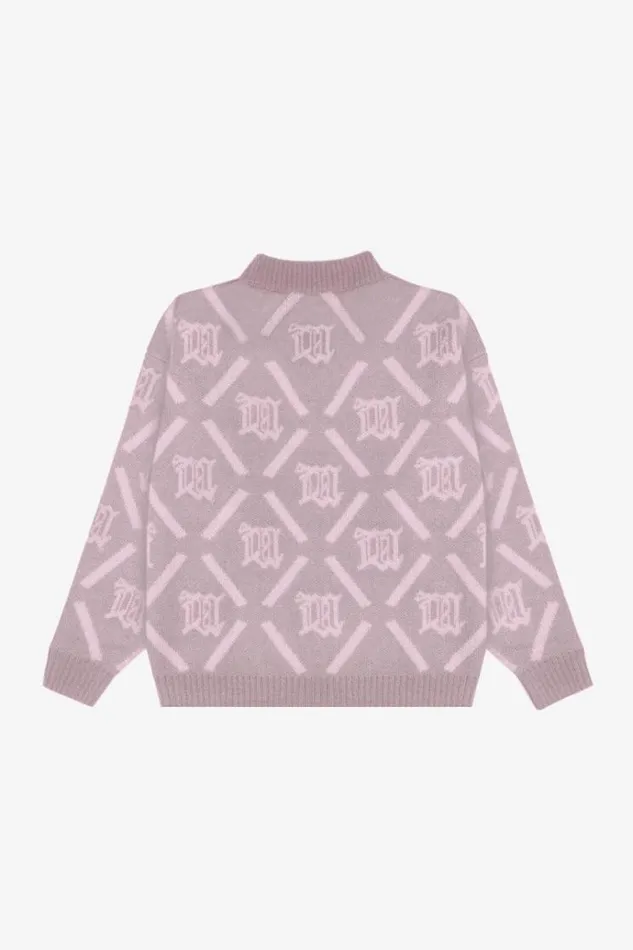 Knitwear Women MISBHV M Argyle Knit Smokey Pink