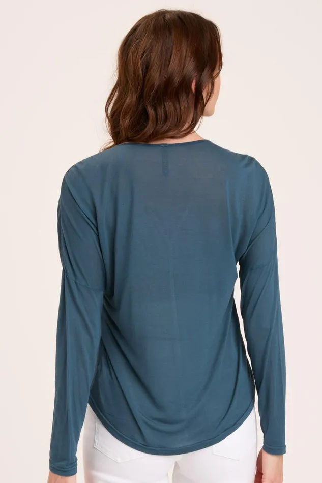 Landaff VNeck Top Sea Port Clothing XCVI ShirtsBlouses