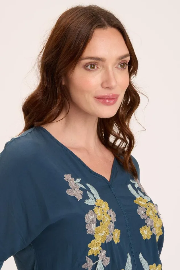 Landaff VNeck Top Sea Port Clothing XCVI ShirtsBlouses