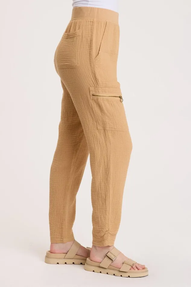 Landry Slim Pant Warm Butterscotch Clothing XCVI Pants