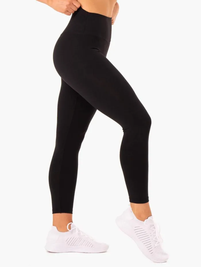 Leggings Womens Ryderwear Base Full Length High Waisted Leggings Black