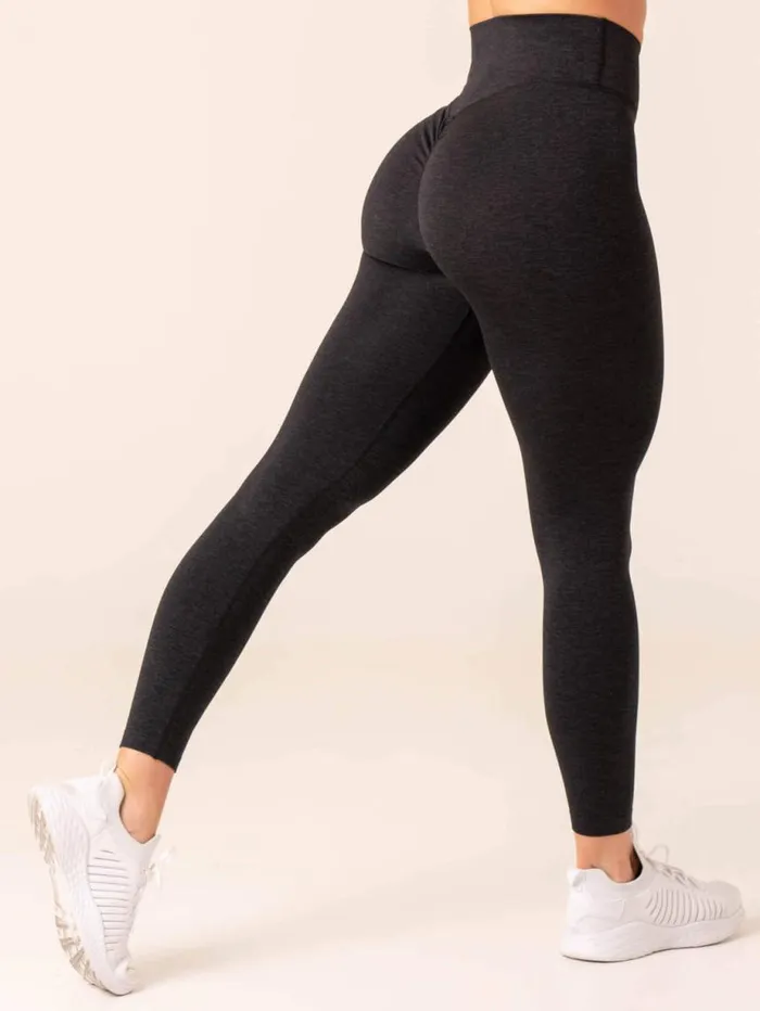 Leggings Womens Ryderwear Focus Scrunch Seamless Leggings Black Marl