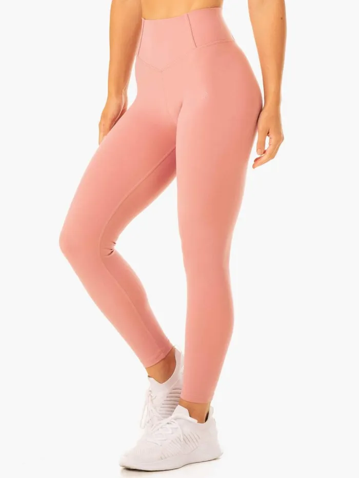 Leggings Womens Ryderwear Form Scrunch Bum Leggings Dusty Pink