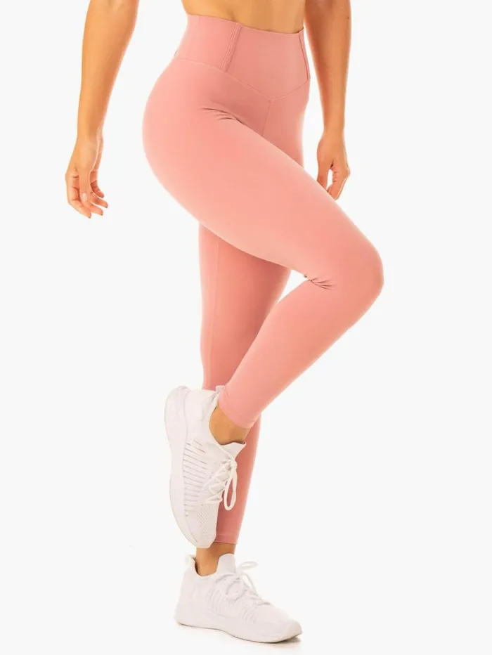 Leggings Womens Ryderwear Form Scrunch Bum Leggings Dusty Pink