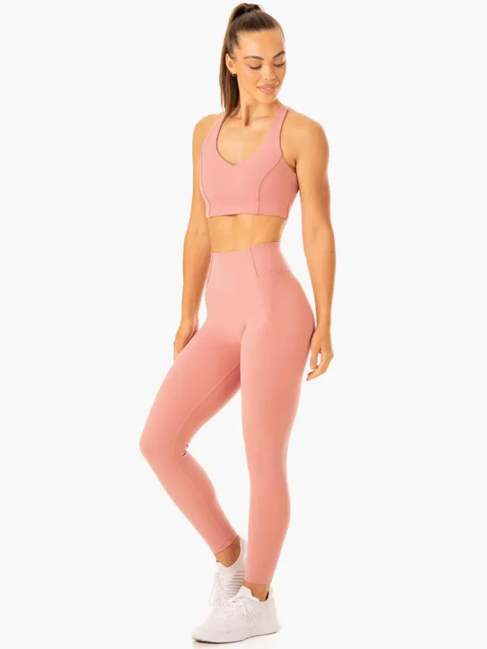 Leggings Womens Ryderwear Form Scrunch Bum Leggings Dusty Pink