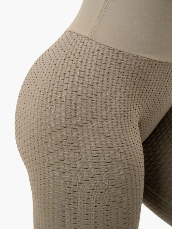 Leggings Womens Ryderwear Honeycomb Scrunch Seamless Leggings Khaki