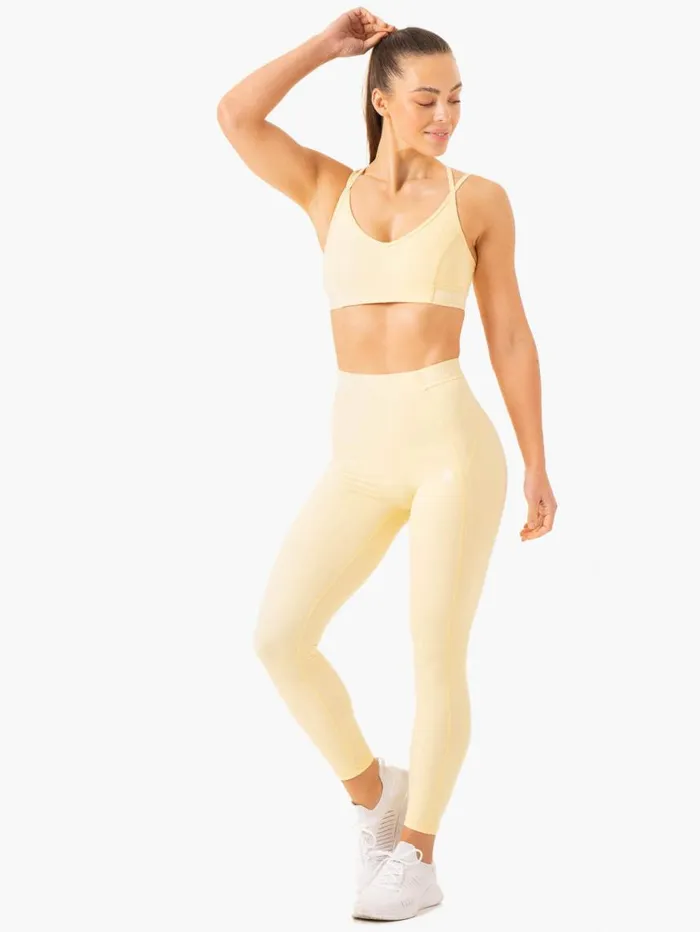 Leggings Womens Ryderwear Level Up High Waisted Scrunch Leggings Butter
