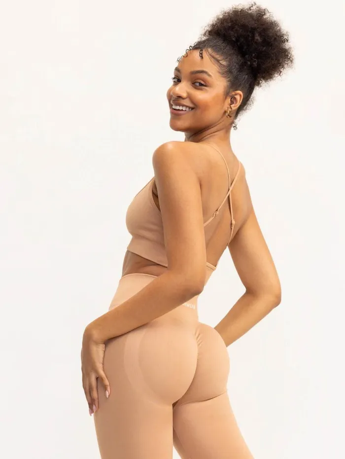 Leggings Womens Ryderwear Lift 20 BBL Seamless Leggings Tan