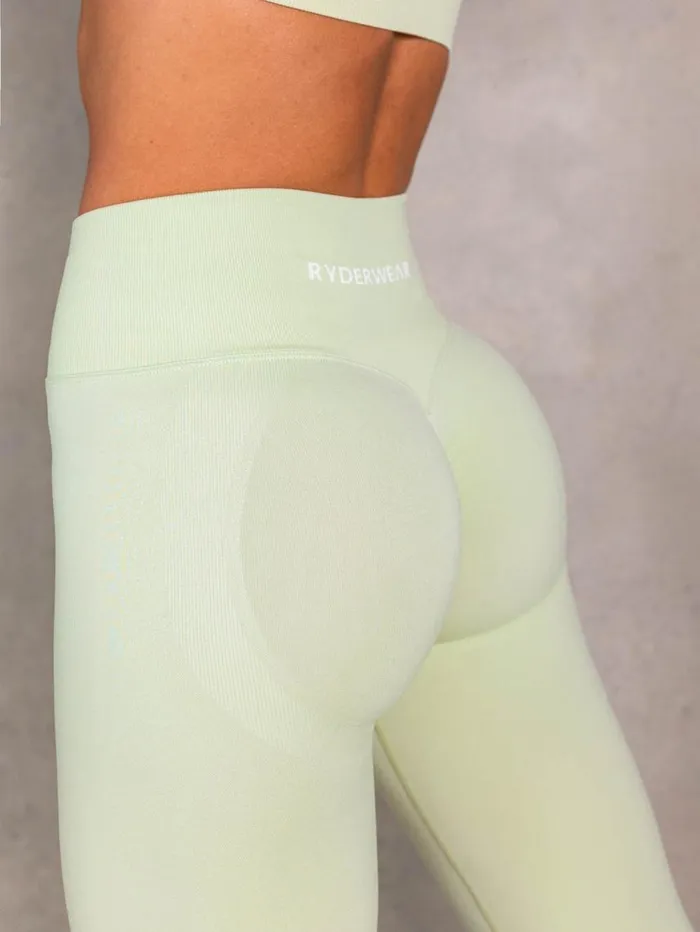 Leggings Womens Ryderwear Lift BBL Scrunch Seamless Leggings Matcha