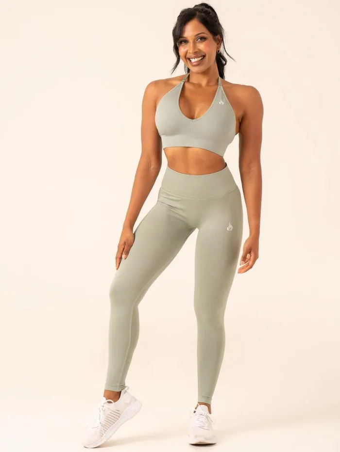 Leggings Womens Ryderwear Lift BBL Scrunch Seamless Leggings Sage