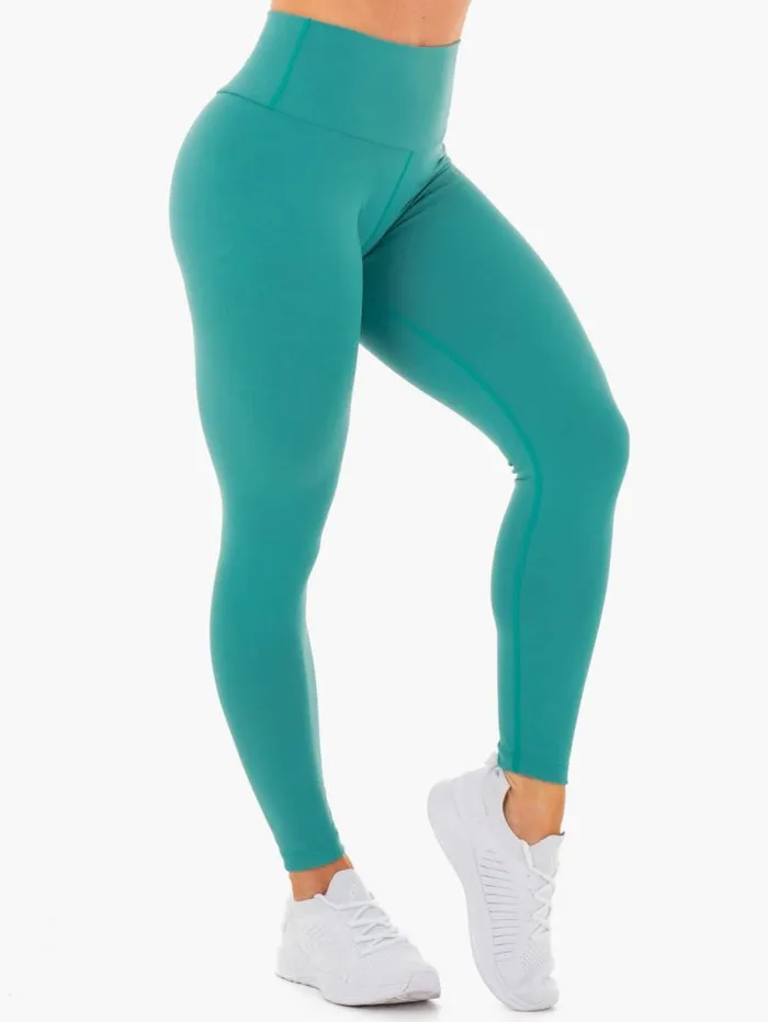 Leggings Womens Ryderwear Motion High Waisted Leggings Teal
