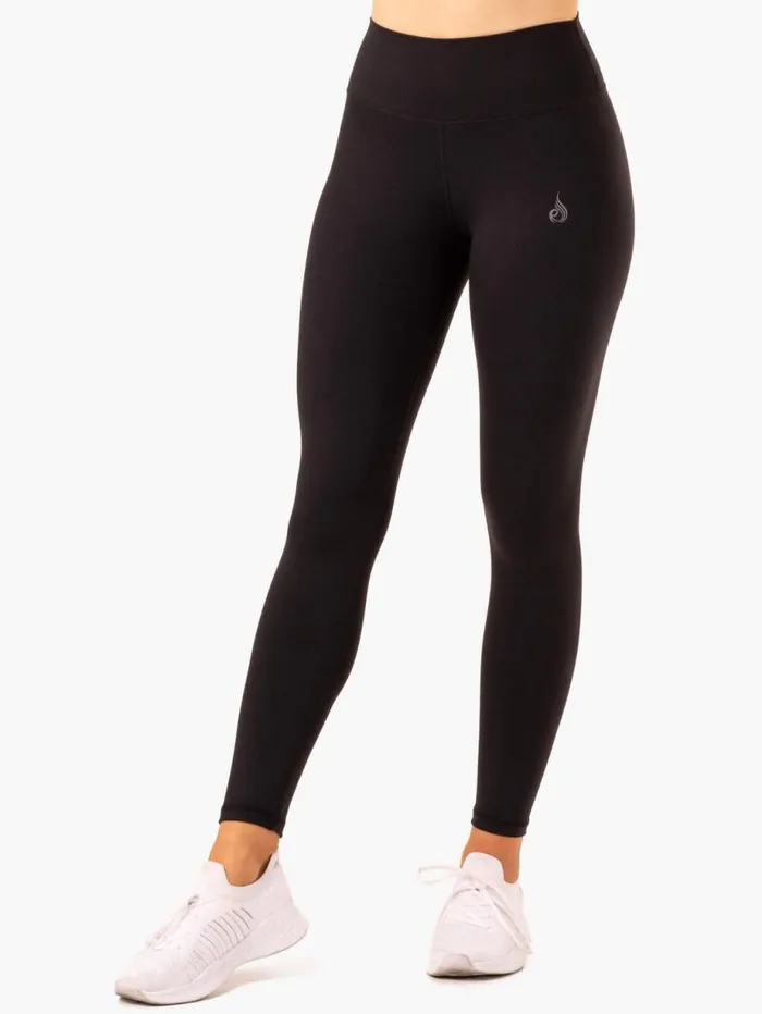 Leggings Womens Ryderwear Movement High Waisted Pocket Leggings Black