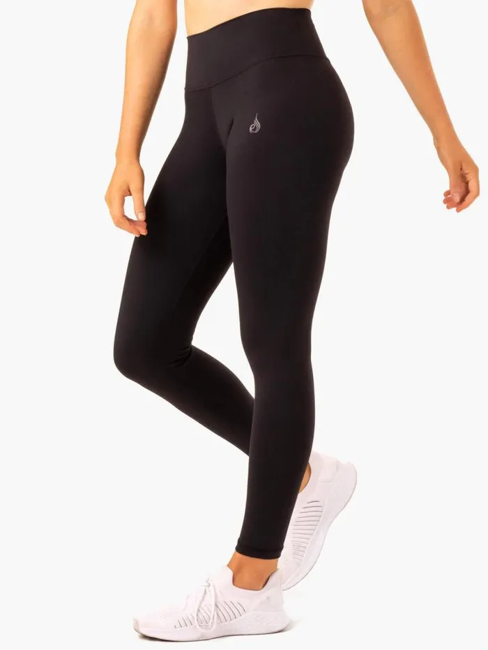 Leggings Womens Ryderwear Movement High Waisted Pocket Leggings Black