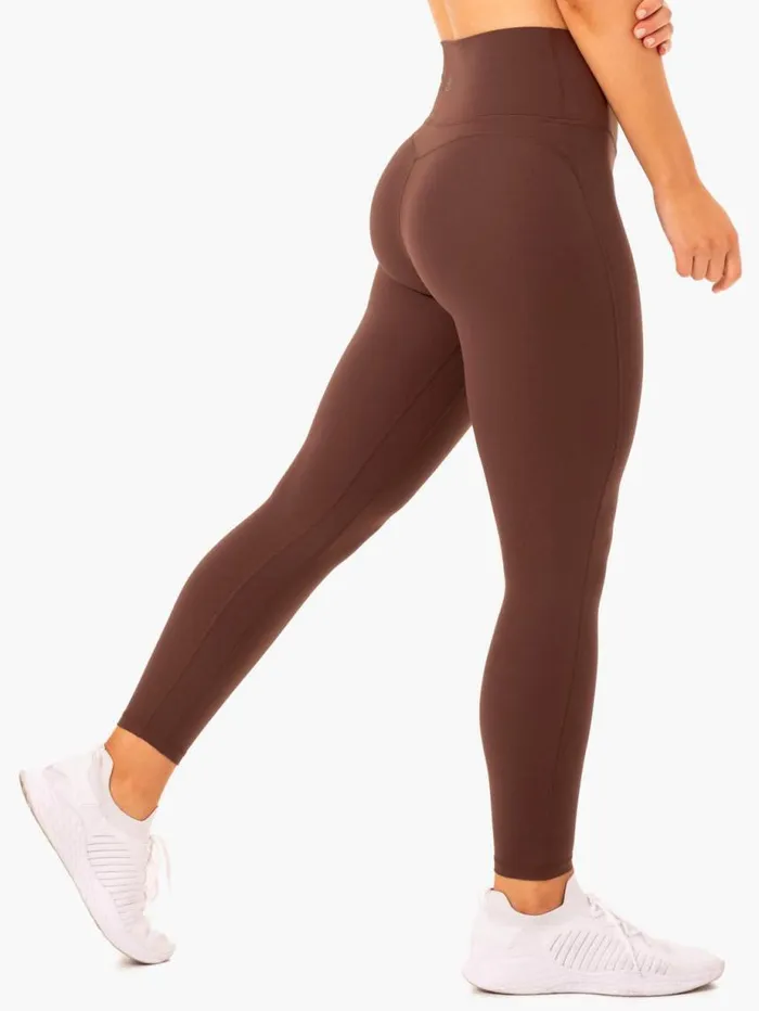 Leggings Womens Ryderwear NKD Align Leggings Chocolate