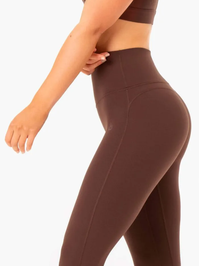 Leggings Womens Ryderwear NKD Align Leggings Chocolate