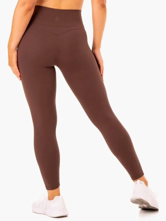 Leggings Womens Ryderwear NKD Align Leggings Chocolate