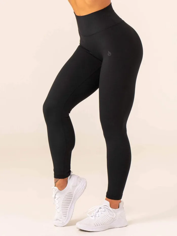 Leggings Womens Ryderwear NKD High Waisted Scrunch Leggings Black
