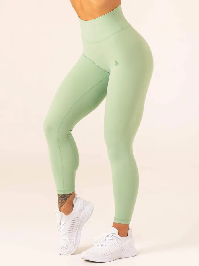 Leggings Womens Ryderwear NKD High Waisted Scrunch Leggings Pistachio
