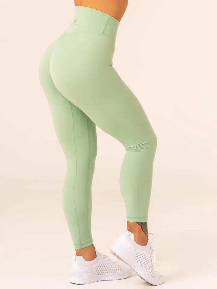 Leggings Womens Ryderwear NKD High Waisted Scrunch Leggings Pistachio