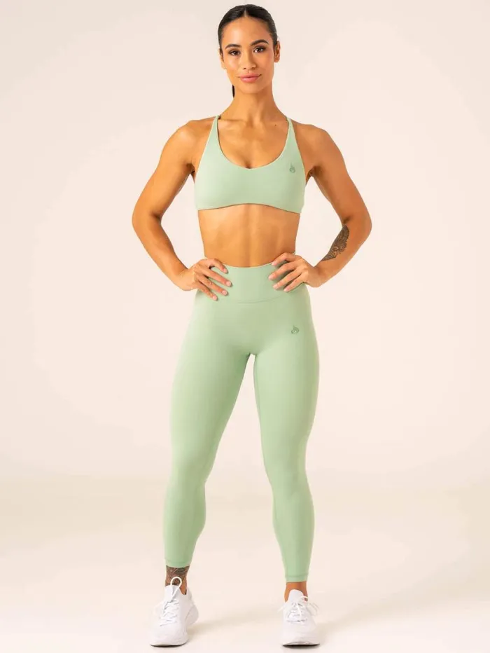 Leggings Womens Ryderwear NKD High Waisted Scrunch Leggings Pistachio
