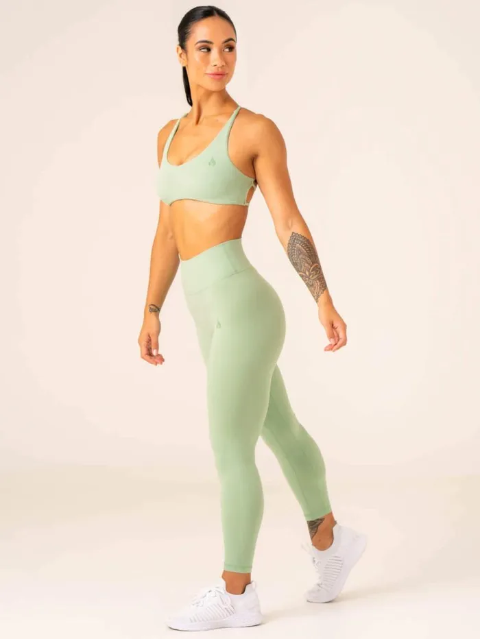 Leggings Womens Ryderwear NKD High Waisted Scrunch Leggings Pistachio