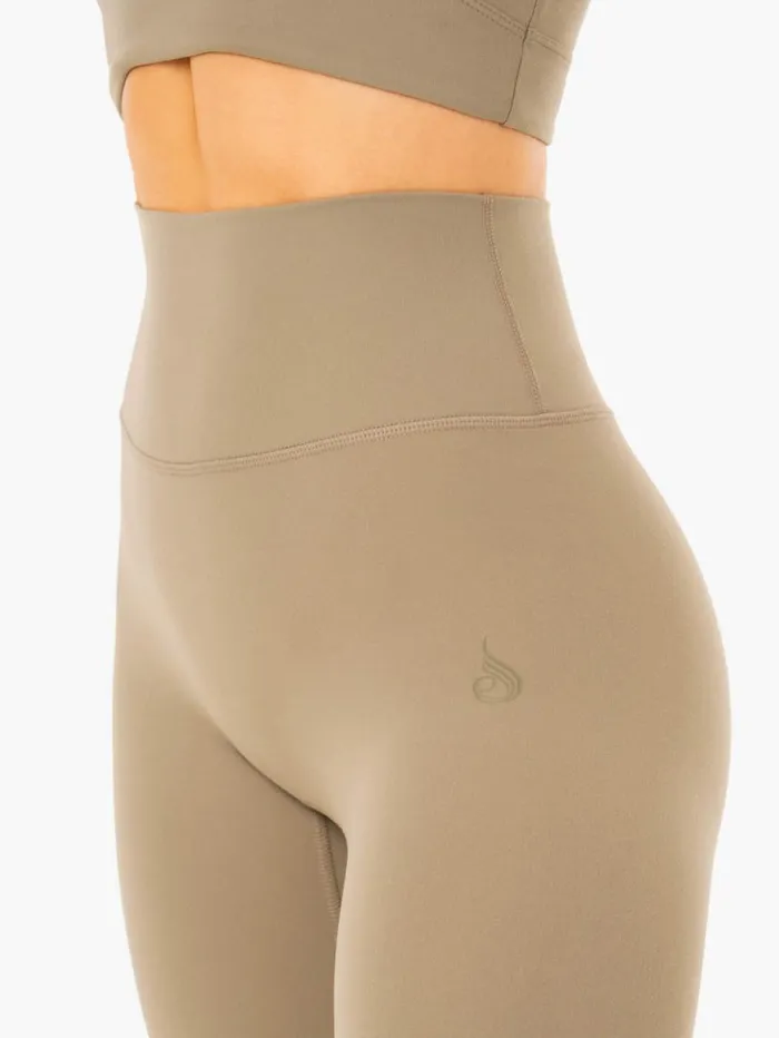 Leggings Womens Ryderwear NKD Refine High Waisted Leggings Khaki