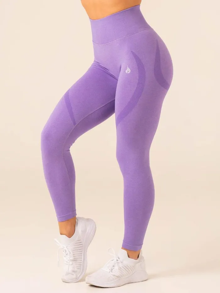 Leggings Womens Ryderwear Sculpt Seamless Leggings Violet Marl