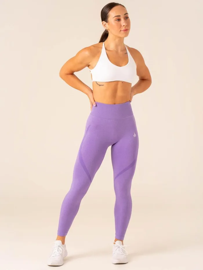 Leggings Womens Ryderwear Sculpt Seamless Leggings Violet Marl