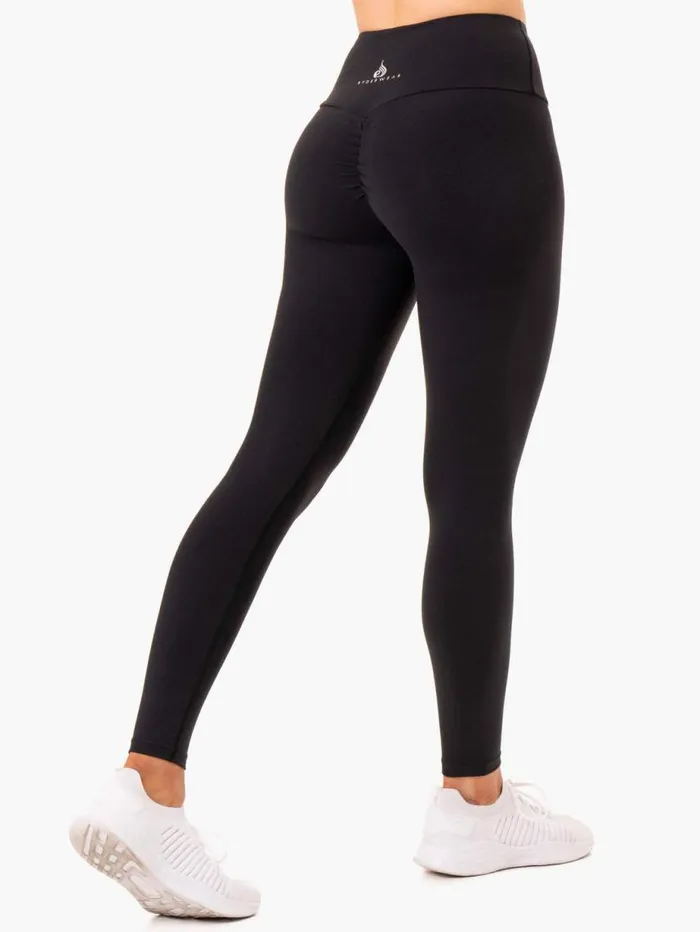 Leggings Womens Ryderwear Staples Scrunch Bum Leggings Black