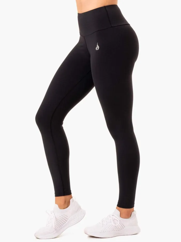 Leggings Womens Ryderwear Staples Scrunch Bum Leggings Black
