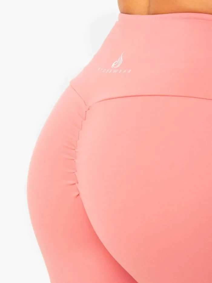 Leggings Womens Ryderwear Staples Scrunch Bum Leggings Rose Pink