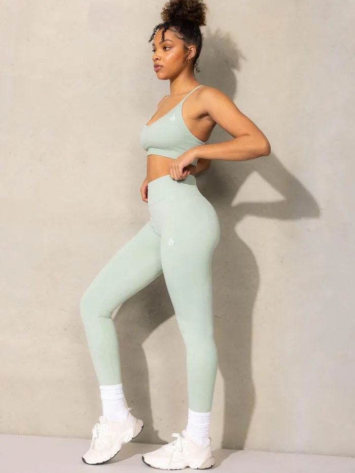 Leggings Womens Ryderwear Stonewash Scrunch Seamless Leggings Mint Stonewash
