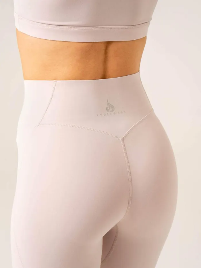 Leggings Womens Ryderwear Stride High Waisted Leggings Chalk