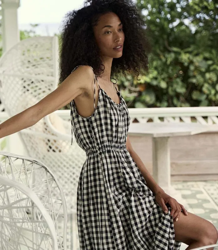 LESLIE DRESS Marilyn Gingham Shop DEN Dresses